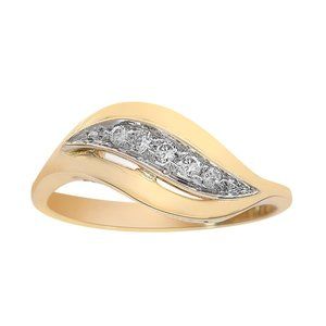 0.10 Carat Round Cut Diamond 14k Ring